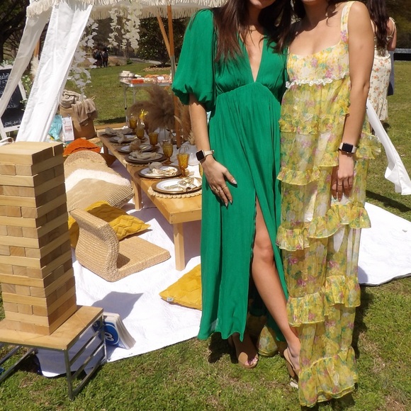 Showpiece green maxi dress - Picture 3 of 4